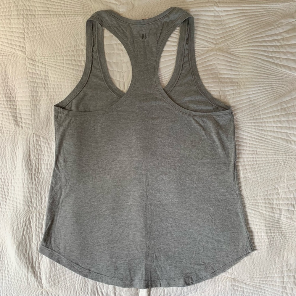 Victoria's Secret Workout Gray T-back Tank Top - Picture 4 of 7